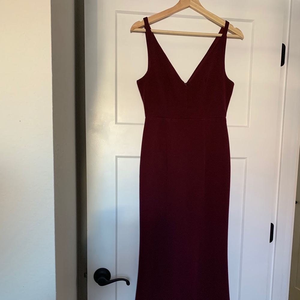 Maroon Lulus Evening Gown